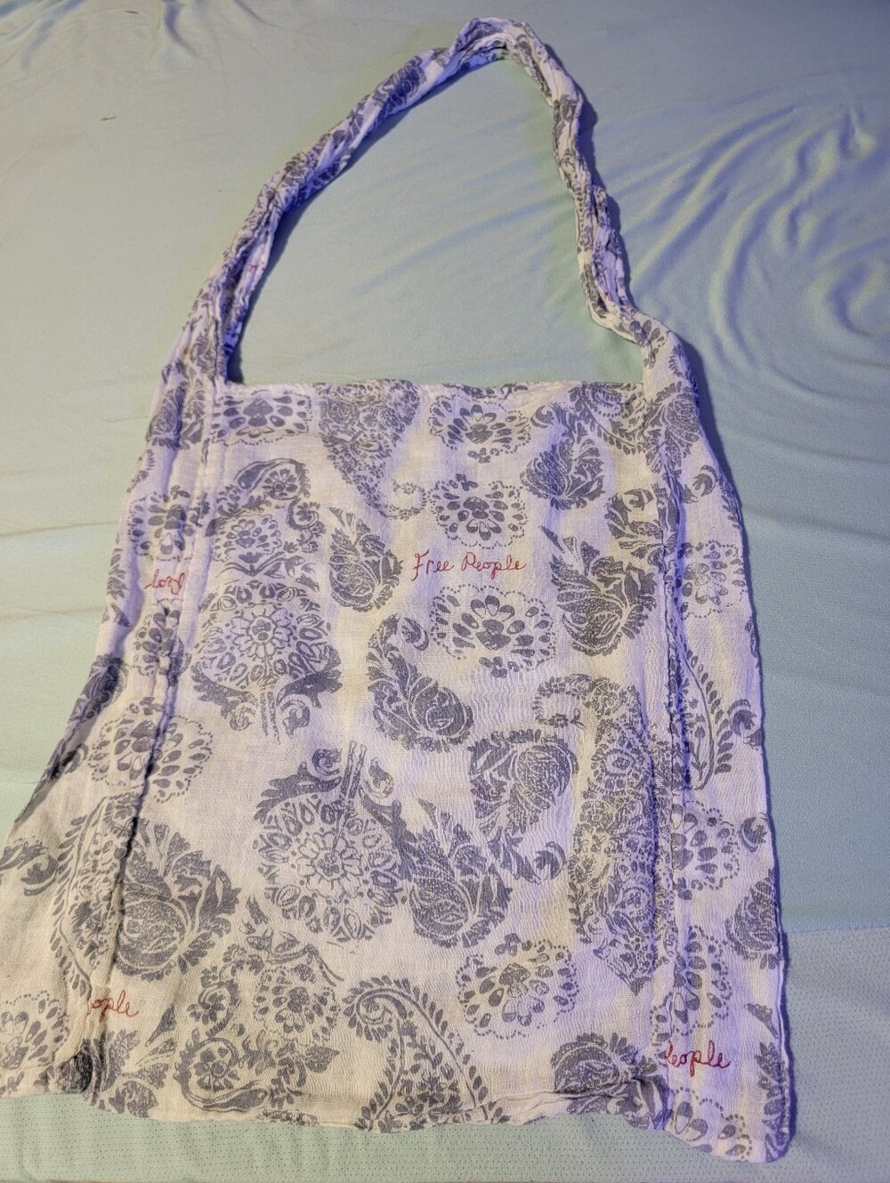 Free People Lightweight Paisley-Print Bag